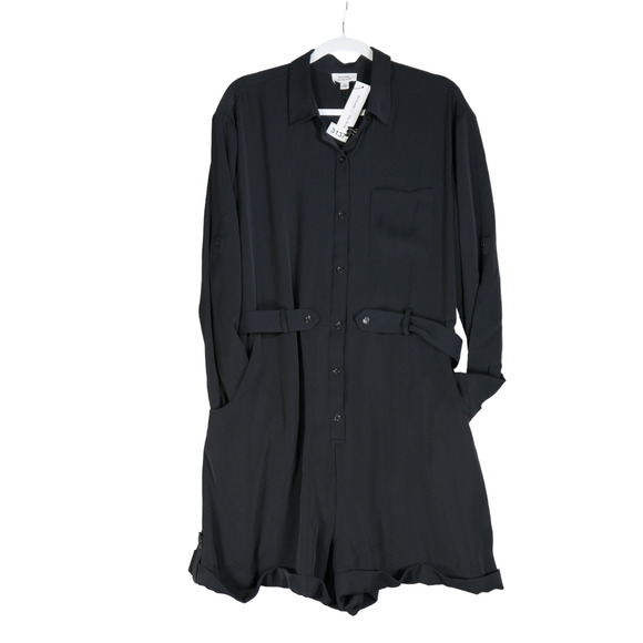 New Kerrently The Drop Romper Womens Size XL Black 1 Piece Pockets Cuffed NWT - Picture 1 of 10